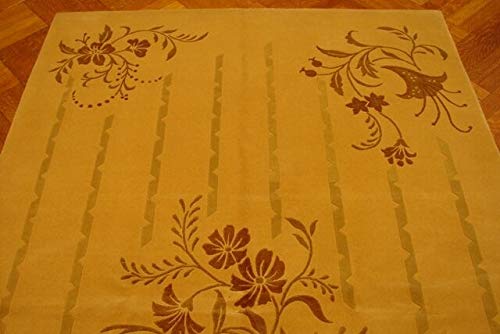 5X8 Modern Rug Fine Workmanship Wool&Silk Rug French Renaissance Design Accent #TOP2