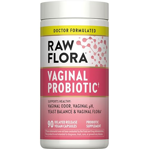 Raw Flora Vaginal Probiotics for Women | 90 Capsules | with Prebiotics