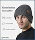 CAOZITOU Mütze Herren Damen Winter, Merino Warme Wintermütze Thermo Beanie Strickmütze Weiche Bequem für Outdoor Fahren Ski (DE/NL/SE/PL, Alphanumerisch, Einheitsgröße, Dunkelgrau 02)