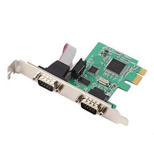Axgear SERIAL-PCI-E High Speed 2 Port Rs-232 Rs232 Serial Port Com To Pci-E Pci Express Card New cover