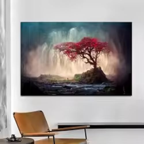 Peinture à l'huile de mangrove pour habiller un mur vide sans cadre 50x70cm