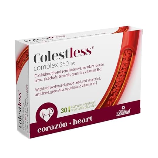 Nature Essential | Colestless con Levadura Roja de arroz, Cardo Mariano, Q10, fitoesteroles, Vitaminas B|2 y B|6 | 30 Cápsulas vegetales