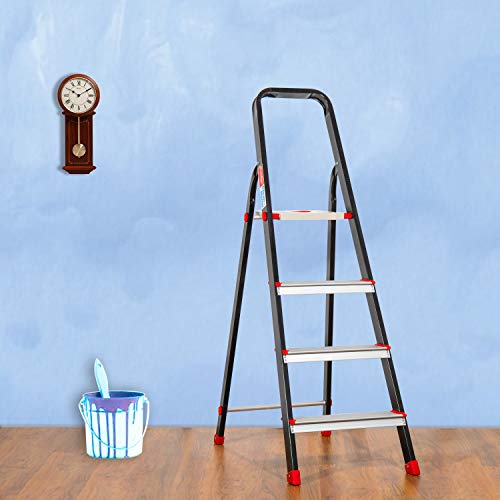 Image of Prestige PCBL Cleanhome Aluminium Ladder, 4 Steps -Multicolor