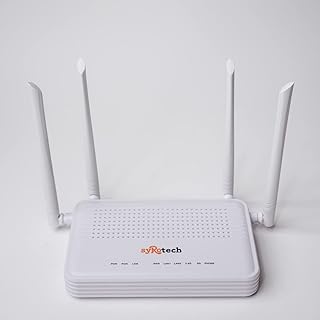 Syrotech SY GPON 2010 WADONT Dual Band XPON ONT with 4 Antenna Fiber Broadband with Voice Wireless Router