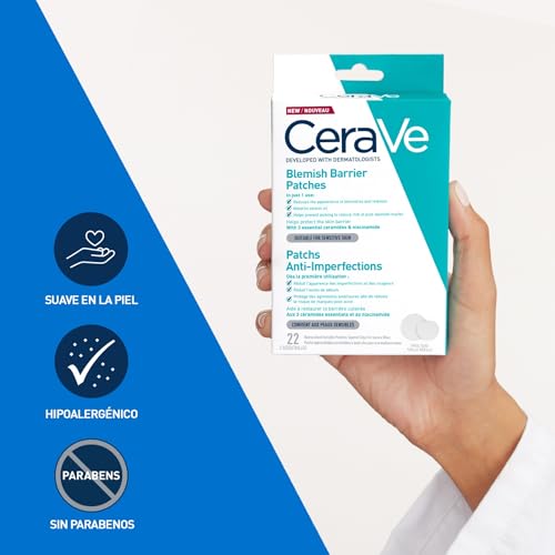 Variante de CeraVe parches para granos transparentes con niacinamida 22 uds