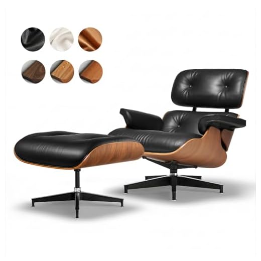 Mid Century Leather Chaise Lounge