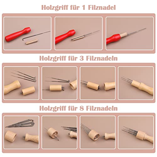 Riddur 385tlg Nadelfilz-Set 45 Farben Starter-Kit – Bild 5