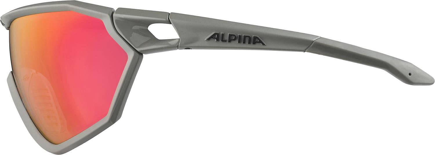 ALPINA Unisex - Volwassenen, TWIST FIVE QV Sportbril, moon-grey matt, One Size