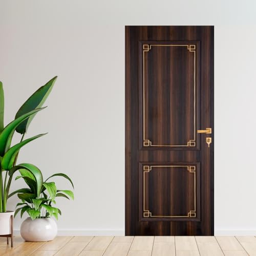 Image of Lapo Doors | Wooden Doors for Home (Hardwood) Entrance /Interior /Bedroom /Home Main Door | Color-Coffee Brown | 76 * 33 inches (6.33 * 2.75 feet) 40kgs - 1 Piece Without Frame - Culture