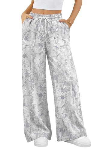 ALIMASHA Womens Wide Leg Sweatpants Baggy Loose Fall Barrel Casual
