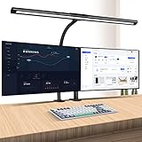 Wellwerks 31.5in LED Desk Lamp, 24W Architect Lamp for Home Office, Desk Lamp with Clamp, 5 Color Mo
