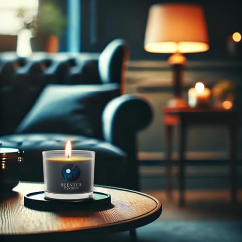 Image of CHILLFLAME Scented Candles Gifts for Men, Candle Gift Set for Her, 3 Scented Votive Candles, Birthday Gifts for Women /Men (Black+Purple+White, 7 oz)