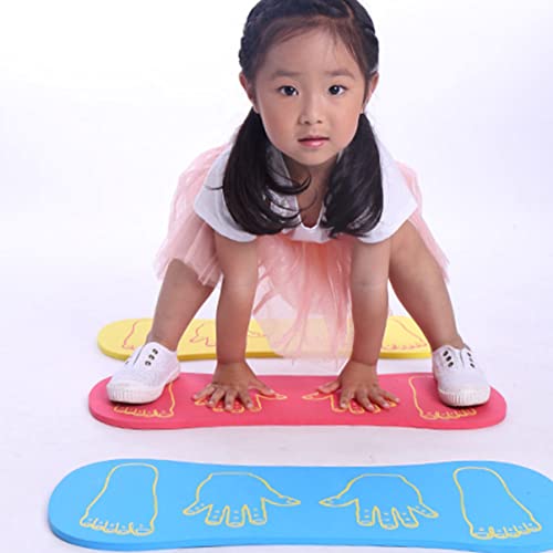 2Pcs Eva Training Hand Foot Core Indoor Mat Supplies Multi- Function Stability Boards Hand- Toys Children Exercise Exercising Balanced Toy Yellow Game Outdoor Kid Plaything #TOP2