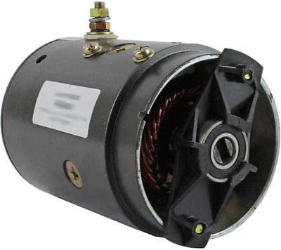 review New 12 Volt Heavy Duty Slot Shaft Motor fits Haldex Barnes Pump Boss Snow Plow 4-Coil CW Through bolts at 5 & 11 with Bearing Drive End Replaces 2200720 220-0720 W-8984 MSC-1563 HYD001563 HYD01563