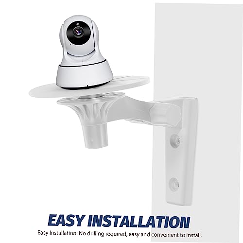 Support caméra mural blanc compatible fixation sans perçage orientable IP - 7