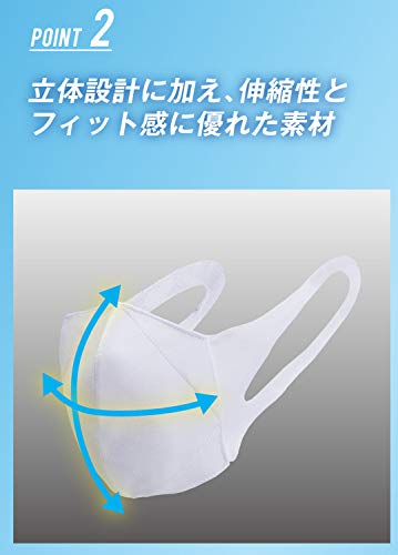 ゼット(ZETT)スポーツマスク UVカット・消臭・吸湿速乾機能付き 洗濯可 ホワイト(1100) Sサイズ(女性・子供) BGXMSK 3枚目