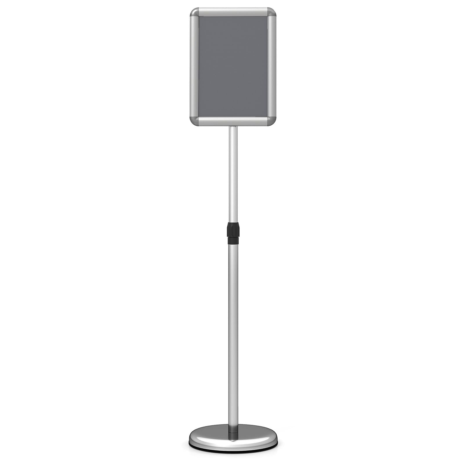 Base Rellenable Antideslizante en Soporte de Suelo A4 Plateado
