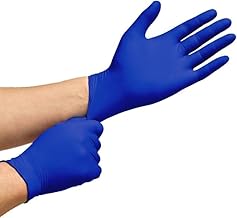 SEZNIK Nitrile Gloves Powder Free | Latex Free | Quality Stretch | Water and Tear Resistant | Ambidextrous (Medium, 100 Pcs)