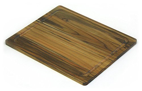 Black Friday - 80% OFF Mountain Woods Brown Teak Wood Cutting Board w/Juice Groove  Carving Meat, Vegetables, Fruits - 13.5" x 11.5" x 0.5"