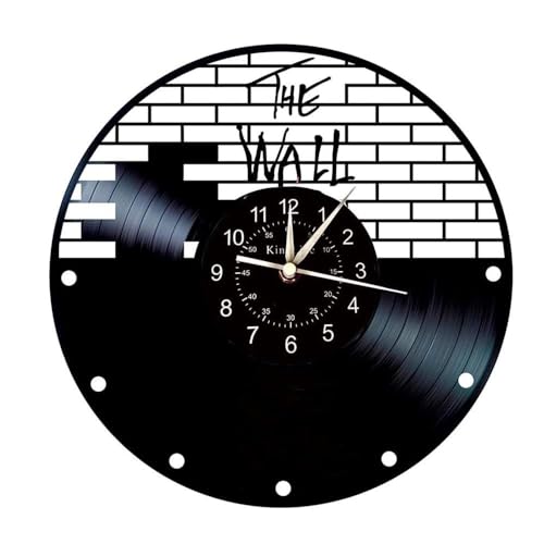 L'horloge murale vinyle Pink Floyd The Wall