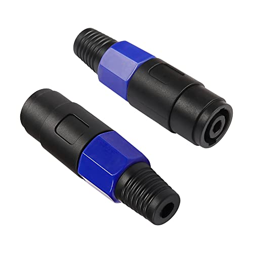 XMSJSIY 4 Pole Speakon Connector NL4FC Female Audio Speaker Adapter Plug Speakon Cables Jack Connector Compatible with NL4FC,NL4FX,NLT4X,NL2FC