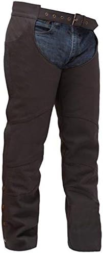 First Manufacturing Unisex Stallion Motorcycle Chaps, Java Brown, M