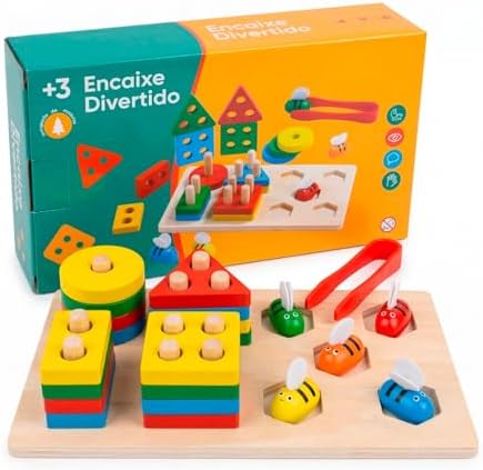 Brinquedo Infantil Encaixe Colorido Made...