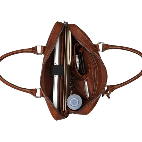 Maletín de piel BURKELY Antique para portátil de 13,3 pulgadas en sofisticado color cognac 5