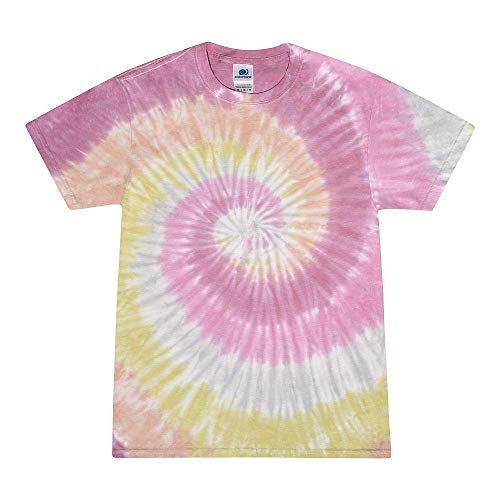 Tie-Dyed Tie-Dye Men's Shoulder Taping Jersey T-Shirt, Desert Rose
