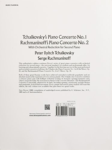 Tchaikovsky's Piano Concerto No. 1 & Rachmaninoff's Piano Concerto No. 2 (With Orchestral Reduction For Second Piano) #TOP1