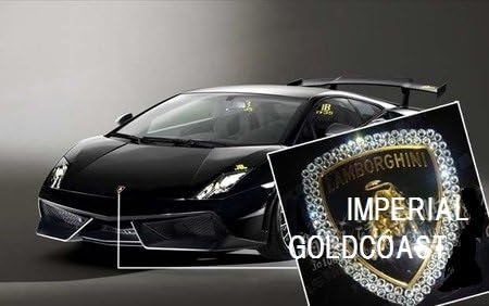 Amazon ランボルギーニ フロントエンブレム用スワロフスキー ボンネットエンブレム用 ムルシエラゴ ガヤルド ディアブロ フェラーリ スーパーカー エンブレム 車 バイク