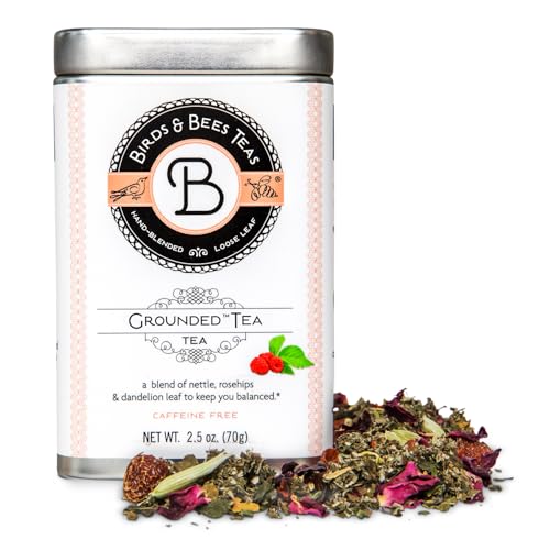 Birds & Bees Teas - Fertility Tea & Pre Conception, Grounded Pregnancy Tea is a Red Raspberry Leaf Blend for a Great Natural Cleanse and Detox, 30 Servings, 2.25 oz