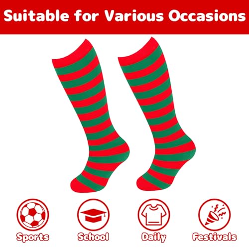 Image of Olreco 1 Pack Toddler Kids Youth Soccer Socks Girls Boys Baseball Socks Youth Knee High Softball Football Accessories Cotton
