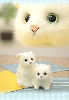 Amazon.co.jp: 日本製リアル 猫のぬいぐるみ 子猫 約20cm (座り