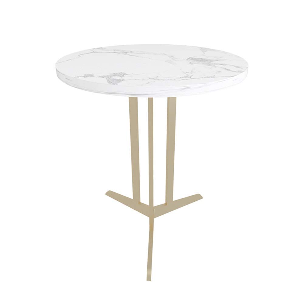 Table basse ronde en marbre nordique 40x53 cm pour salon