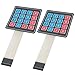 SJZBIN 2PCS 4x4 Matrix Thin Film Single Chip Microcomputer Expansion Keyboard 69x76.4mm Circuit Board for Industrial Control Instrumentation Embedded Systems