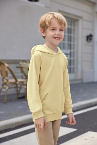 Image of Arshiner Unisex Kids Soft Pullover Hooded Sweatshirt with Pocket Basic Hoodies Sportswear Age 4-13 Years