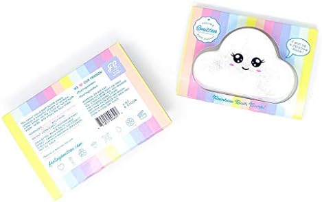 Feeling Smitten Rainbow Fizzy Bath Bomb, (Cloud) Colorful Scented Bubbling Bathbomb, Kid Safe Bath Fizzies, Gift for Christmas, Birthday or Stocking Stuffer, Bath Fun for Kids or Adults