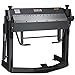 KAKA INDUSTRIAL Pan and Box Brake, 40-Inch Sheet Metal Brake Machine with Fingers, 12-Gauge Mild Steel Capacity Box and Pan Brake with Foot Clamp PBB-4012