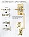 Goldenwarm Front Door Handle and Deadbolt Set, Gold Front Door Lock Set with Reversible Handle Lever, Modern Front Door Hardware, Front Door Handles and Locks