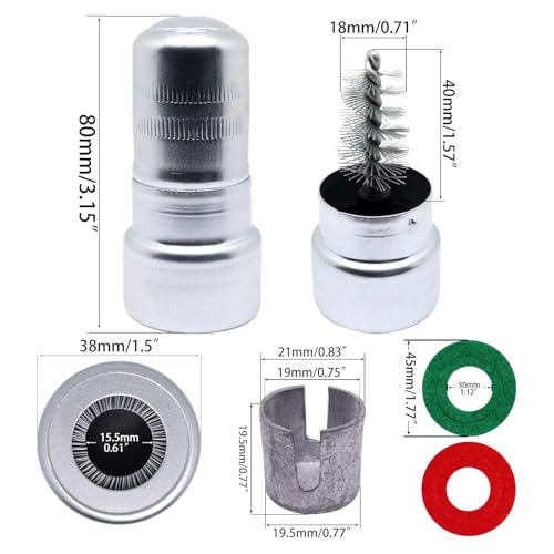 Image of Battery Terminal Cleaner Kit, 2pcs Battery Terminal Brush, 2pcs Lead Shims, 10pcs Anti-Corrosion Fiber Washers, for Car Marine Boat RV