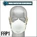 Produktbild Atemschutzmaske Mund mit Nasenbügel Staubmaske Filter - 1x Box je 20 Stück FFP1 - dust mask Mund Schutz einmal