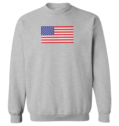 Haase Unlimited USA American Flag Patriot United States Toddler Fleece Crewneck Sweater