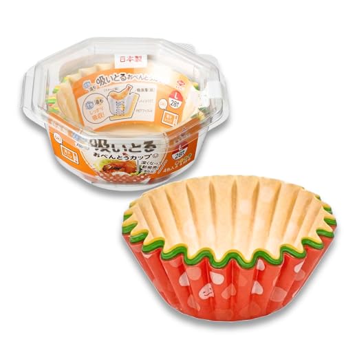 東洋アルミ お弁当 おかずカップ L 28枚入 汁も油も吸いとる 日本製 揚物・汁気のおかずに 電子レンジ対応 S1889（Amazon）