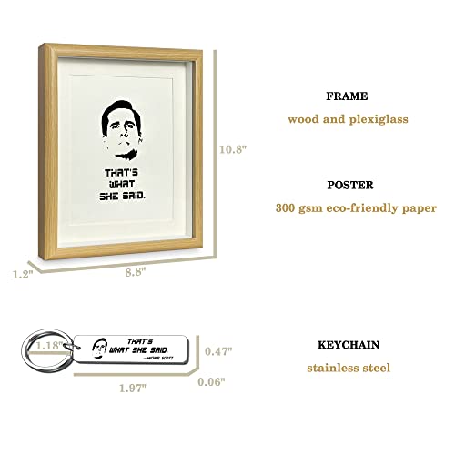 The Office Merchandise Motivational Photo Frame Inspirational Wall Art For The Office Decor The Office Quote Poster For Coworker, Friend Or The Office Tv Show Fans, Michael Scott Pet Phrase ( 8.8” X 10.8”) #TOP2