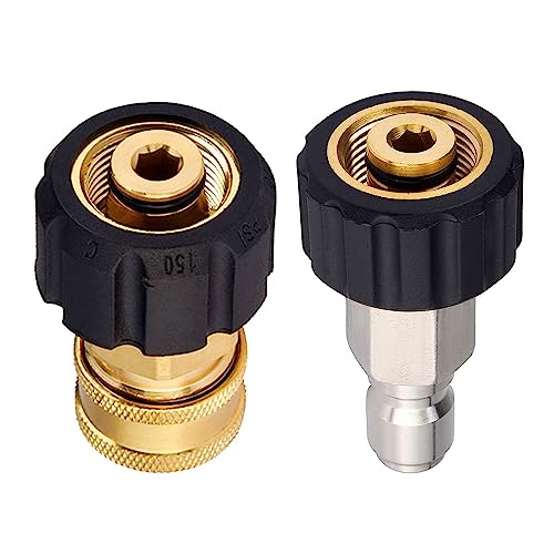 POHIR Pressure Washer Adapter Set, M22 14mm X 3/8