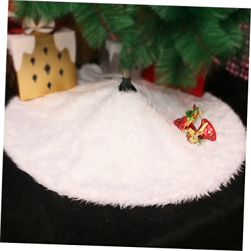 BESTOYARD Tapete De Chão De Natal De Pelúcia Tapete De Árvore De Natal Tampa Da Base Da Árvore De Na