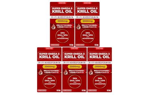 �y���{���zSUPER OMEGA 3 KRILL OIL 2000mg�b���z�� �N�����I�C���i��ɃI�L�A�~�R���j�b���x100%�I���K3�E���������ܗL�bDHA�EEPA�E�A�X�^�L�T���`���z���b60���y5���Z�b�g�z