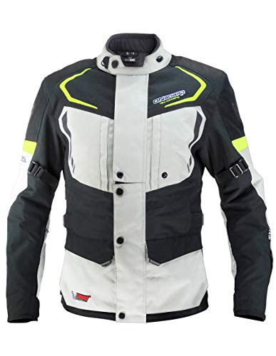 ON BOARD Cruise Giacca, Grigio/Nero/Giallo Fluo