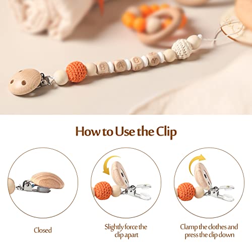 Baby Gift Set for Newborn New Baby Gift Set - 7 PCS Newborn Baby Essentials Basket Baby Bath Set with Baby Blanket Baby Rattle - New Born Baby Girls Gift & Baby Boy Gifts for Baby Shower(Fox)